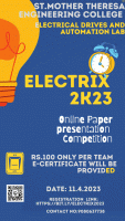 Electrix 2k23 Paper Presentation Competition  Poster